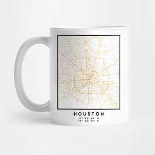 HOUSTON TEXAS CITY STREET MAP ART Mug